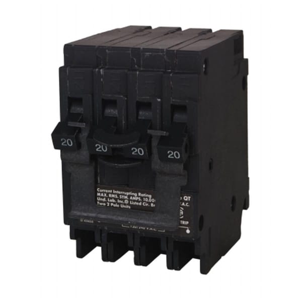 Dendesigns Q22020CT2 Two 20-Amp Double Pole Circuit Breaker DE774157 - main